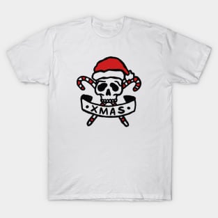 Christmas Skeleton and candys T-Shirt